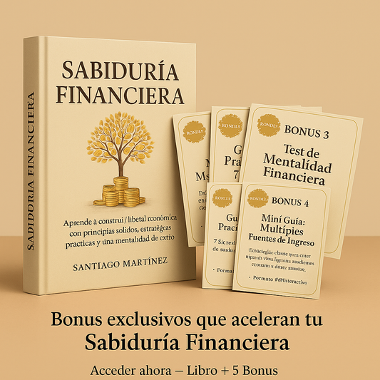 Sabiduría Financiera + 5 Bonus Exclusivos | Domina tu mente, tus hábitos y tu dinero